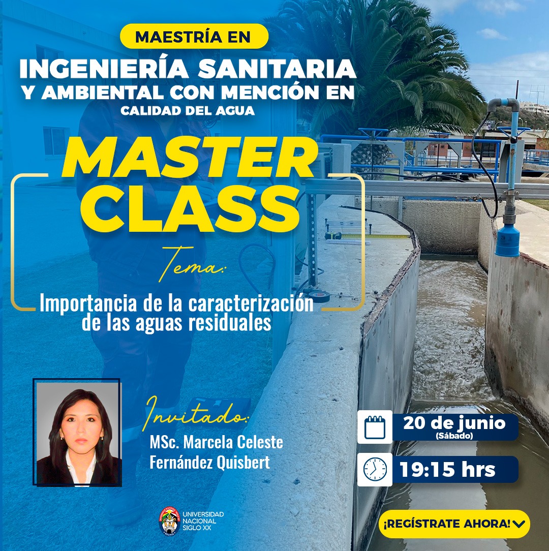 Imagen del evento IMPORTANCIA DE LA CARACTERIZACIÓN DE LAS AGUAS RESIDUALES