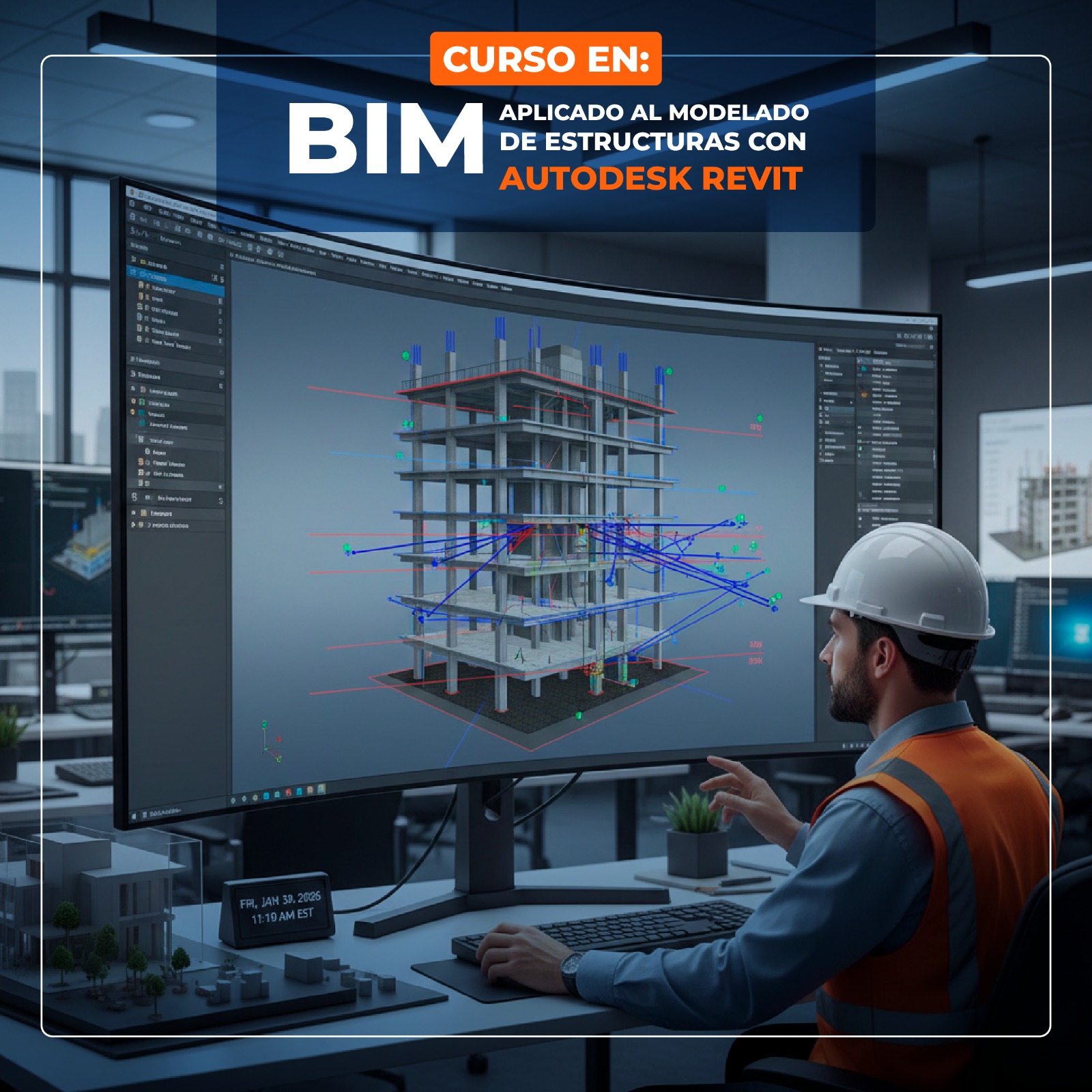 Portada del evento BIM Aplicado al Modelado de Estructuras con Autodesk Revit