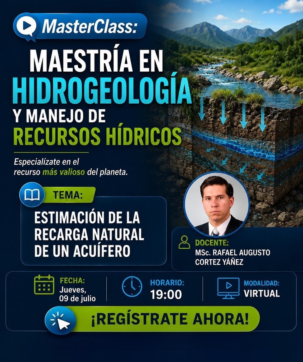 Portada del evento ESTIMACIÓN DE LA RECARGA NATURAL DE UN ACUÍFERO