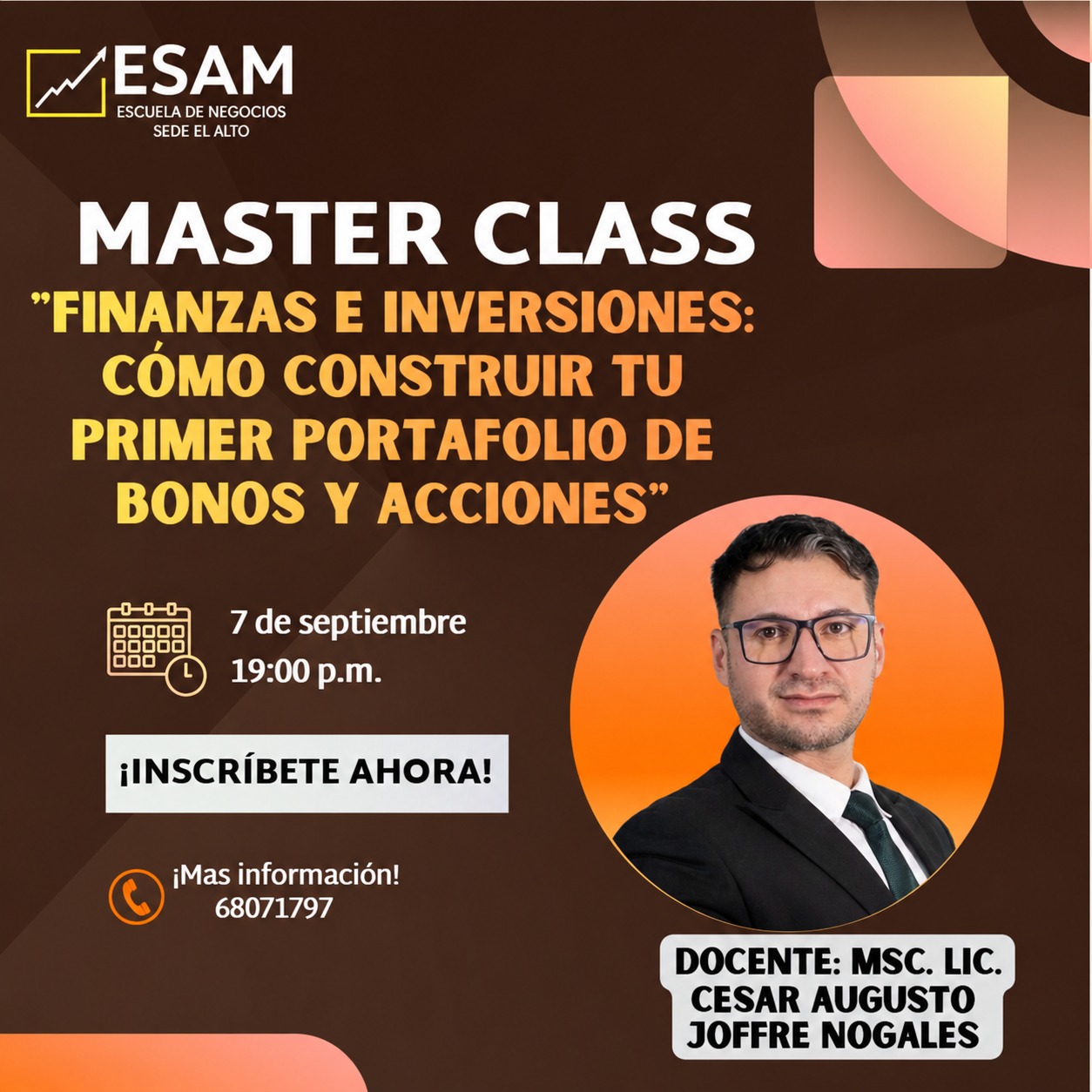 CURSO EN FINANZAS E INVERSIONES: CÓMO CONSTRUIR TU PRIMER PORTAFOLIO DE BONOS Y ACCIONES