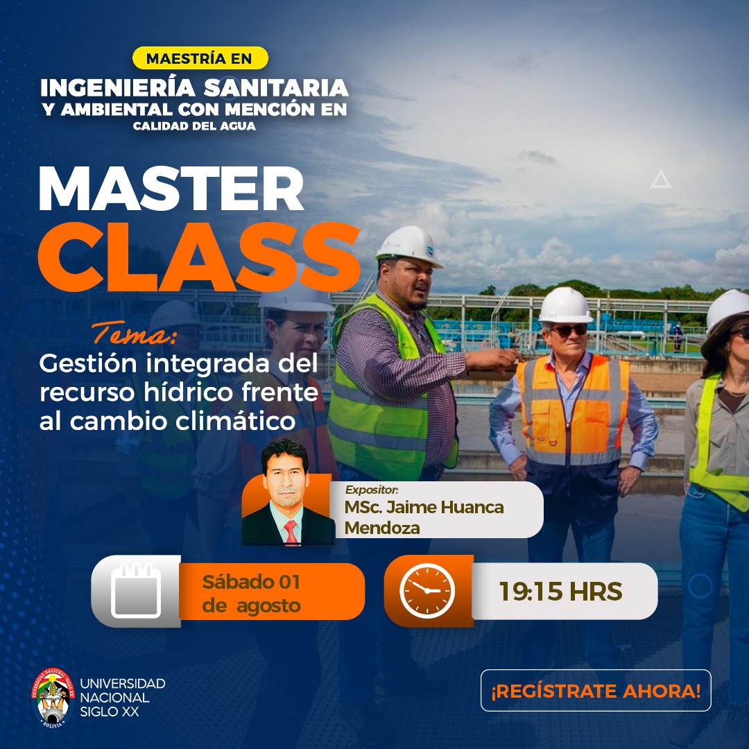 Portada del evento GESTION INTEGRADA DEL RECURSO HIDRICO FRENTE AL CAMBIO CLIMATICO