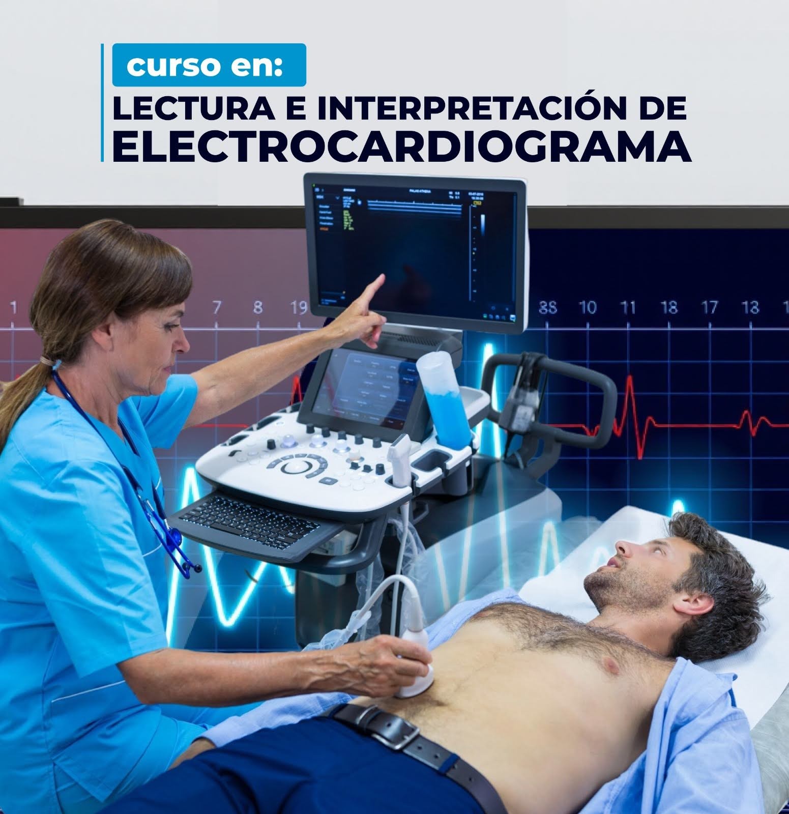 Portada del evento Lectura e Interpretación de Electrocardiograma