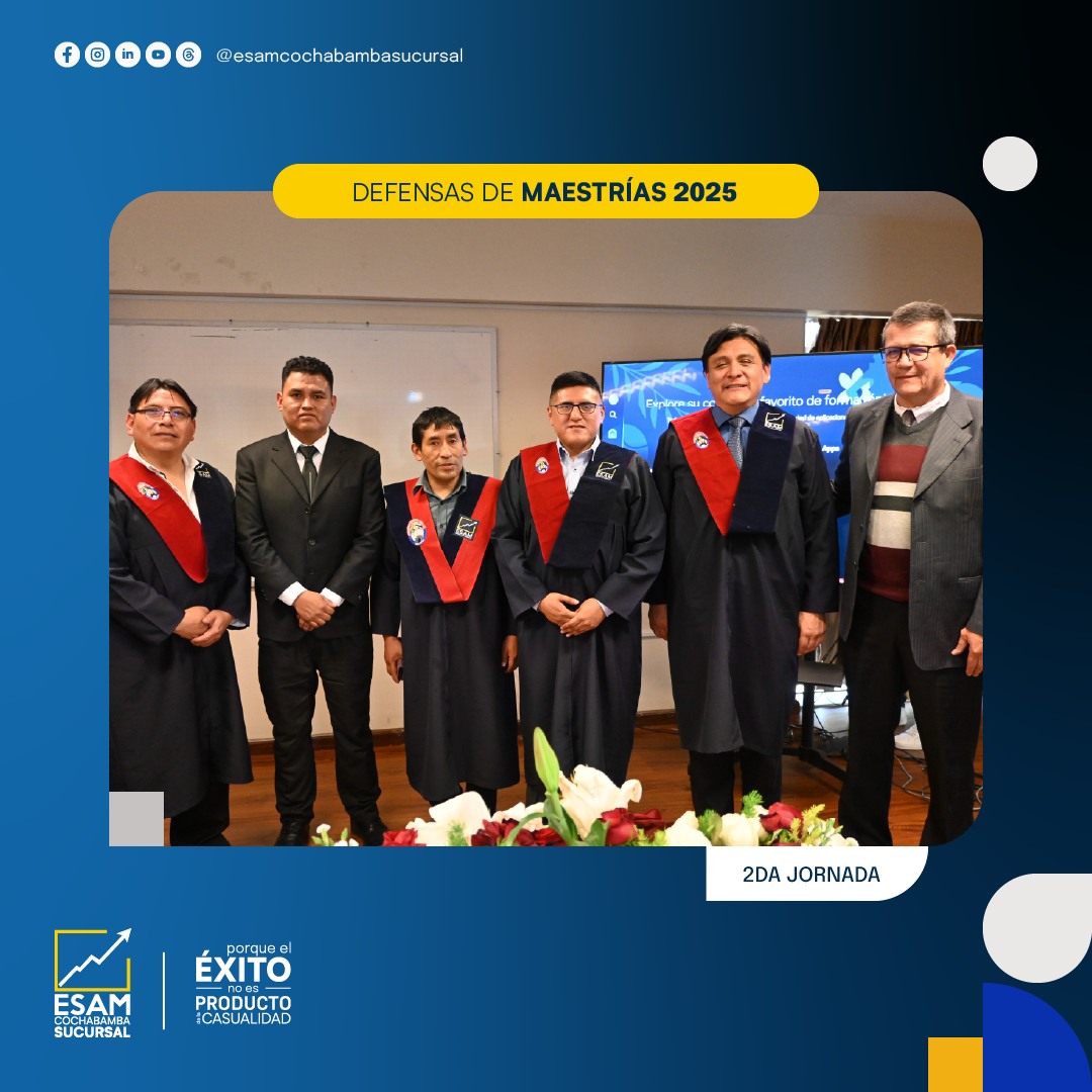 Portada de la actividad Defensas de maestrías  II/2025