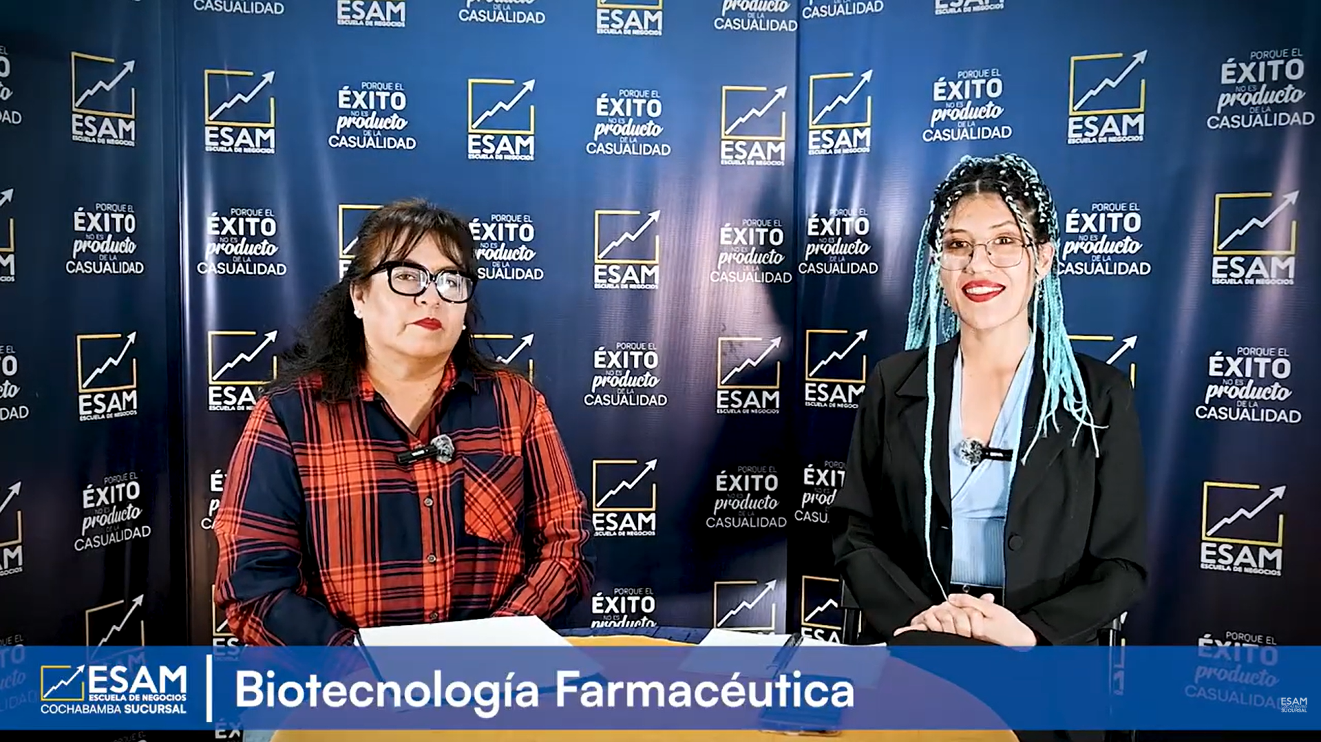 Portada de la entrevista Podcast I Biotecnología Farmacéutica - Mgtr. Elizabeth Patricia Aguirre Zabalaga