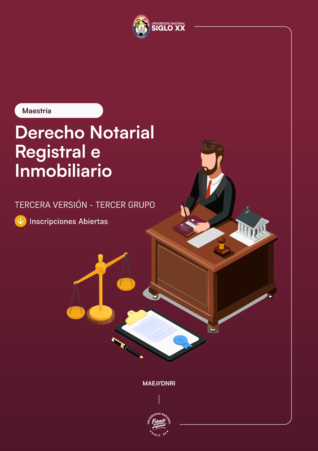 Maestría en Derecho Notarial, Registral e Inmobiliario V4
