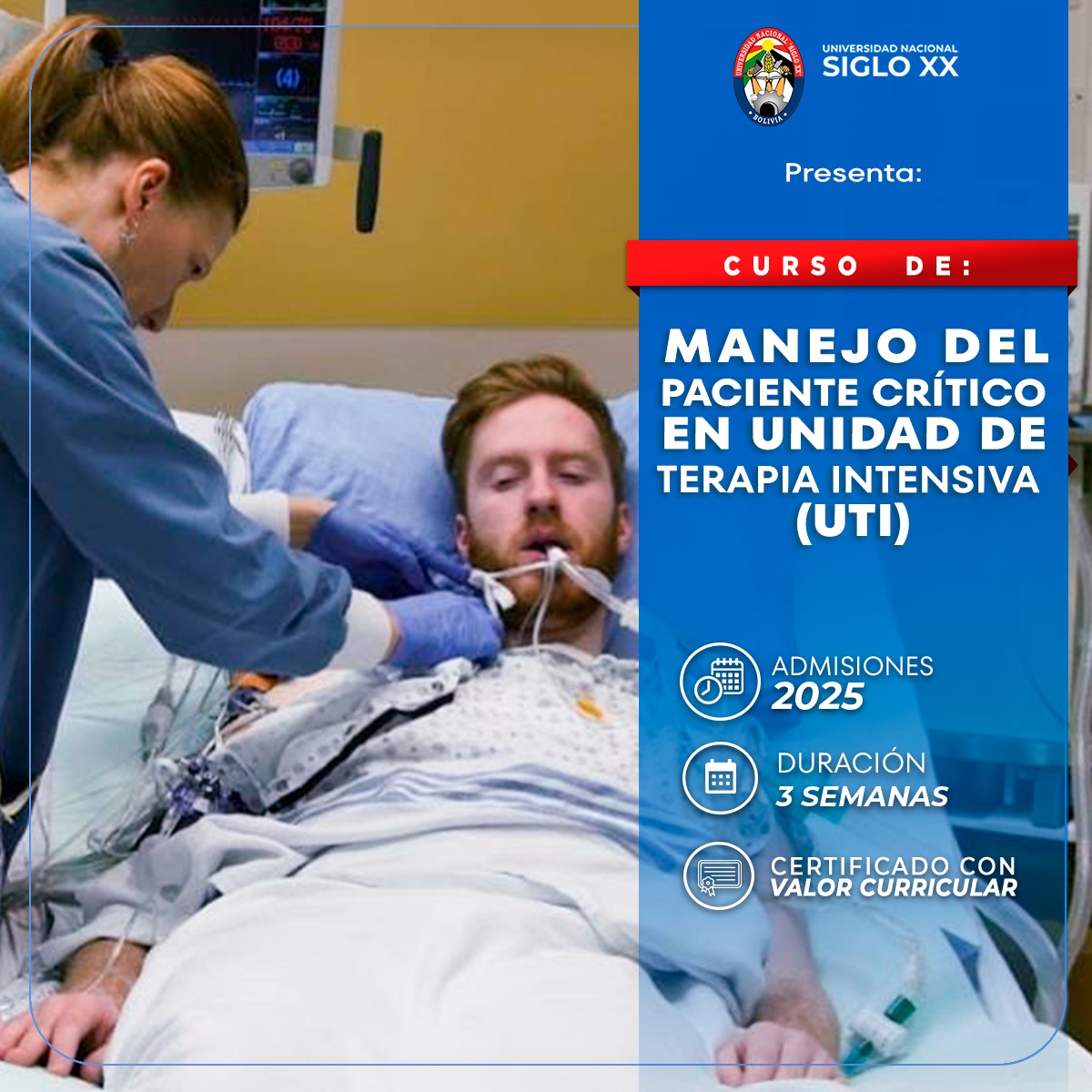 Esam Cursos MANEJO DEL PACIENTE CRÍTICO EN UNIDAD DE TERAPIA INTENSIVA (UTI)